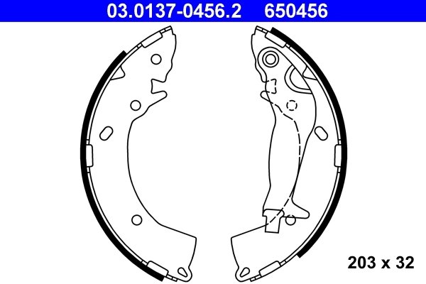 Set saboti frana ATE 03.0137-0456.2