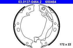 Set saboti frana ATE 03.0137-0464.2