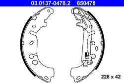 Set saboti frana ATE 03.0137-0478.2