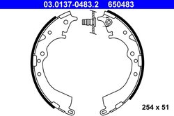Set saboti frana ATE 03.0137-0483.2