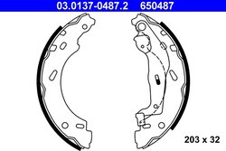 Set saboti frana ATE 03.0137-0487.2