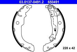 Set saboti frana ATE 03.0137-0491.2