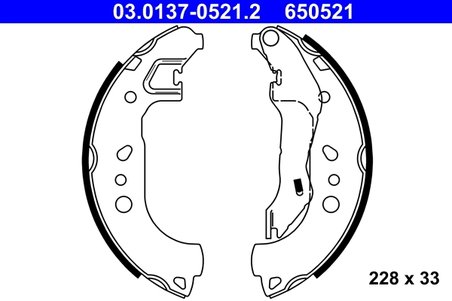 Set saboti frana ATE 03.0137-0521.2