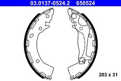 Set saboti frana ATE 03.0137-0524.2