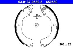 Set saboti frana ATE 03.0137-0530.2
