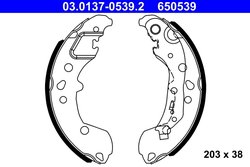 Set saboti frana ATE 03.0137-0539.2