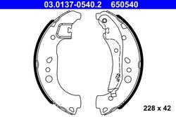 Set saboti frana ATE 03.0137-0540.2