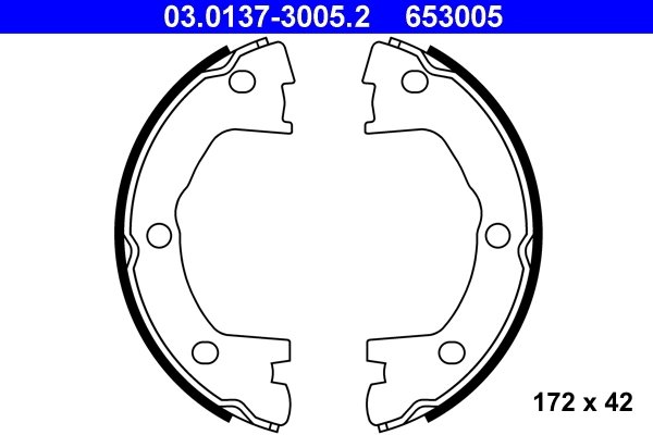 Set saboti frana ATE 03.0137-3005.2