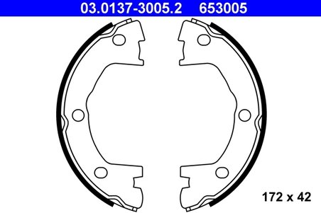 Set saboti frana ATE 03.0137-3005.2