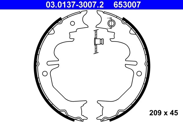 Set saboti frana ATE 03.0137-3007.2