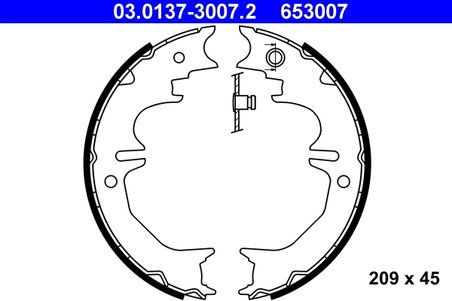 Set saboti frana ATE 03.0137-3007.2