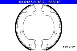SET SABOTI FRANA ATE 03.0137-3018.2 - Compatibil cu CHRYSLER
