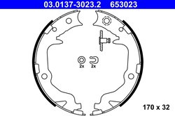 SET SABOTI FRANA ATE 03.0137-3023.2 - Compatibil cu CHRYSLER, CITROEN, JEEP, LANCIA, MITSUBISHI, PEUGEOT
