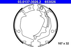 Set saboti frana ATE 03.0137-3026.2