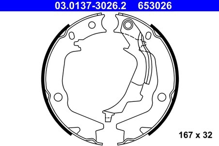 Set saboti frana ATE 03.0137-3026.2