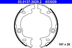SET SABOTI FRANA ATE 03.0137-3029.2 - Compatibil cu HYUNDAI, KIA