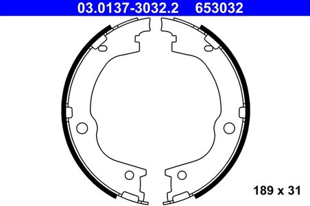Set saboti frana ATE 03.0137-3032.2