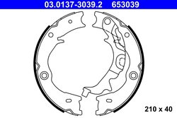 SET SABOTI FRANA ATE 03.0137-3039.2 - Compatibil cu KIA