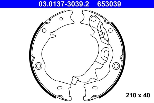 Set saboti frana ATE 03.0137-3039.2