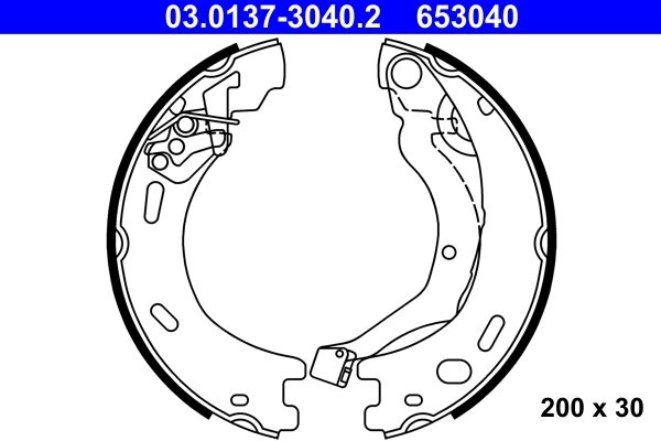 Set saboti frana ATE 03.0137-3040.2