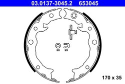 Set saboti frana ATE 03.0137-3045.2