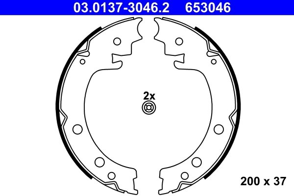 Set saboti frana ATE 03.0137-3046.2