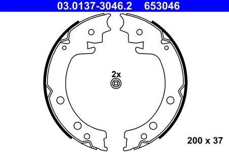 Set saboti frana ATE 03.0137-3046.2