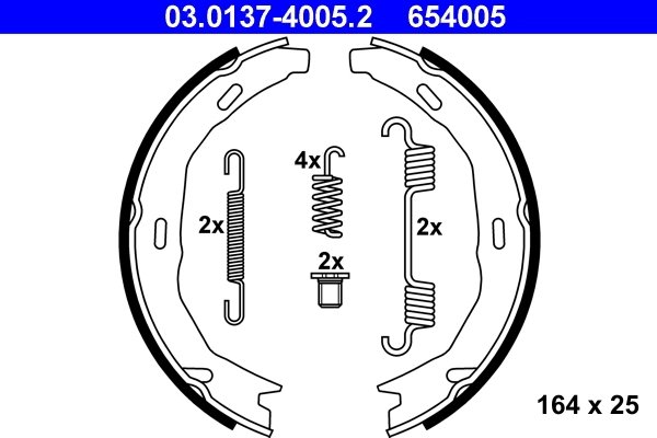 Set saboti frana ATE 03.0137-4005.2
