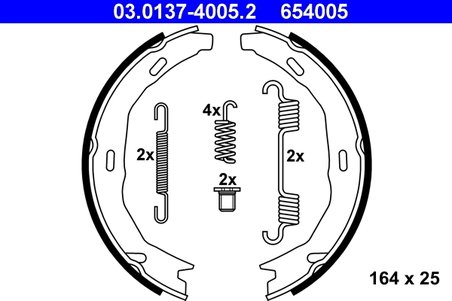 Set saboti frana ATE 03.0137-4005.2