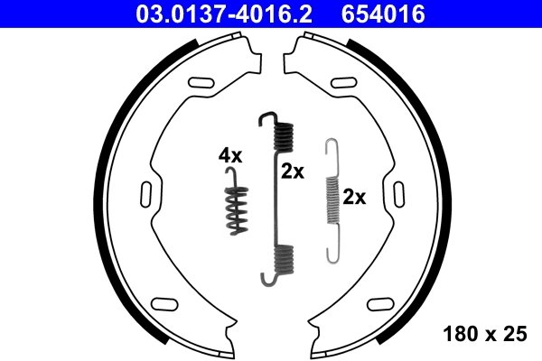 Set saboti frana ATE 03.0137-4016.2