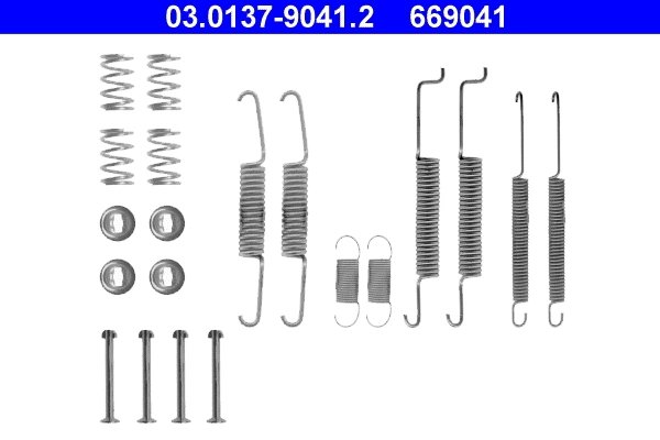 Set accesorii saboti frana ATE 03.0137-9041.2