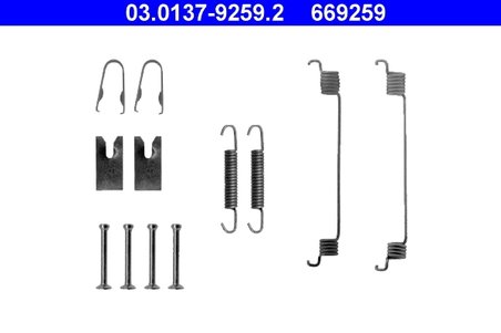 Set accesorii saboti frana ATE 03.0137-9259.2