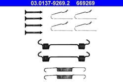 SET ACCESORII SABOTI FRANA ATE 03.0137-9269.2 - Compatibil cu CHRYSLER, MERCEDES-BENZ