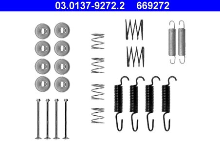 SET ACCESORII SABOTI FRANA ATE 03.0137-9272.2 - Compatibil cu LEXUS, TOYOTA