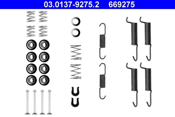 SET ACCESORII SABOTI FRANA ATE 03.0137-9275.2 - Compatibil cu MITSUBISHI