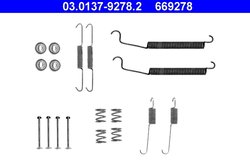 SET ACCESORII SABOTI FRANA ATE 03.0137-9278.2 - Compatibil cu PEUGEOT, RENAULT