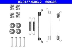 SET ACCESORII SABOTI FRANA ATE 03.0137-9303.2 - Compatibil cu FIAT, FORD