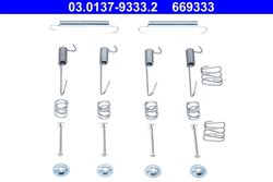 SET ACCESORII SABOTI FRANA ATE 03.0137-9333.2 - Compatibil cu HYUNDAI, KIA