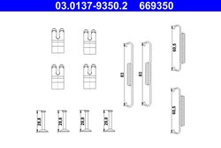 SET ACCESORII SABOTI FRANA ATE 03.0137-9350.2 - Compatibil cu LAND ROVER