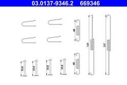 Set accesorii saboti frana ATE 03.0137-9346.2