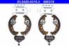 SET SABOTI FRANA ATE 03.0420-0319.3 - Compatibil cu ABARTH, AUTOBIANCHI, FIAT, LANCIA