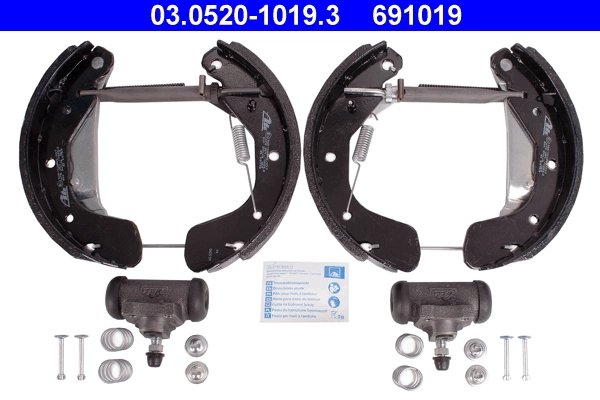 SET SABOTI FRANA ATE 03.0520-1019.3 - Compatibil cu CHEVROLET, OPEL, VAUXHALL