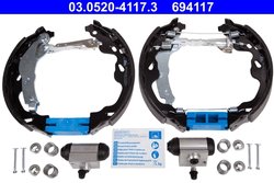 SET SABOTI FRANA ATE 03.0520-4117.3 - Compatibil cu CITROEN, PEUGEOT, TOYOTA
