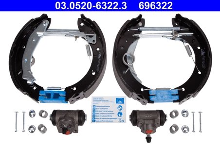 SET SABOTI FRANA ATE 03.0520-6322.3 - Compatibil cu CITROEN, PEUGEOT
