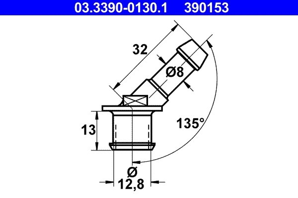 STUT CUPLARE, IMBINARE FURTUN ATE 03.3390-0130.1 - Piesa auto compatibila cu mai multe marci