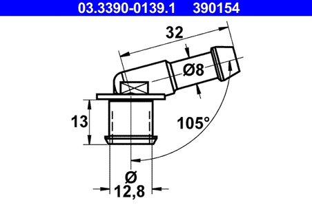 Stut cuplare, Imbinare furtun ATE 03.3390-0139.1