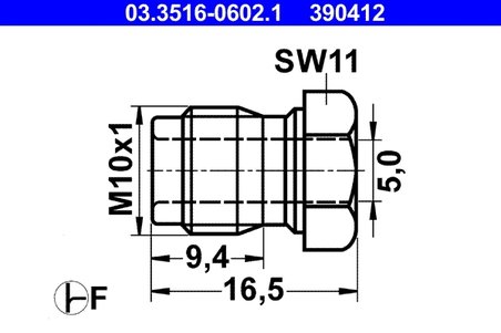 Surub olandez ATE 03.3516-0602.1