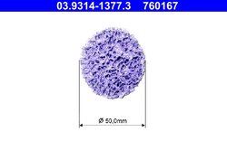Saiba de curatare, set curatare butuc ATE 03.9314-1377.3