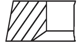 SET SEGMENTI PISTON MAHLE 030 55 N2 - Compatibil cu AUDI, FORD, SEAT, SKODA, VW, VW (FAW), VW (SVW)