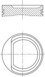 PISTON MAHLE 030 71 00 - Compatibil cu SKODA, VW